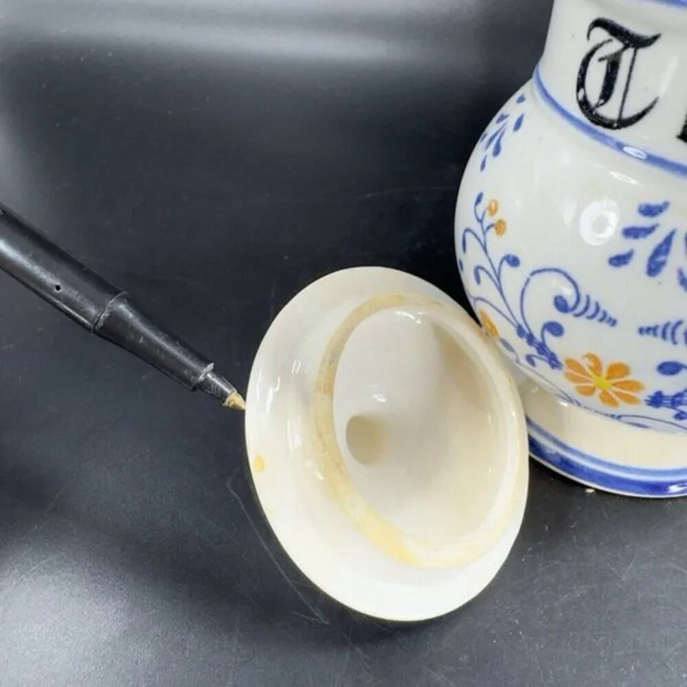 Vintage Royal Sealy Heritage‎ Porcelain TEA Canister Jar With Lid Ceramic Design